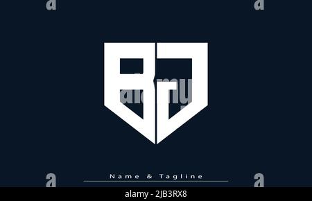 Alphabet letters Initials Monogram logo BJ, JB Stock Vector