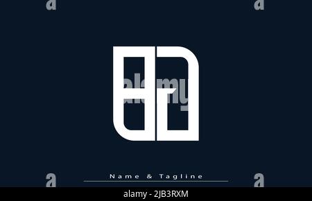 Alphabet letters Initials Monogram logo BJ, JB Stock Vector