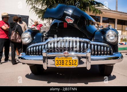 1949 Buick Eight Road Master seen at the Carmel-by-the-Sea Concours on the Avenue event during Monterey Car Week Stock Photo