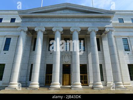 New York Court of Appeals Building was built with Greek Revival style in 1842 in downtown Albany, New York State NY, USA. Stock Photo