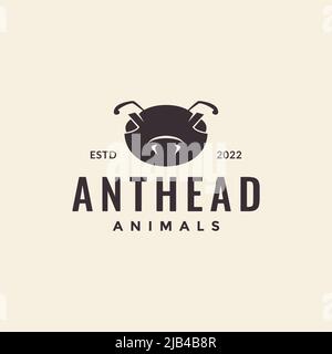ant warrior vintage logo design vector graphic symbol icon illustration creative idea Stock Vector