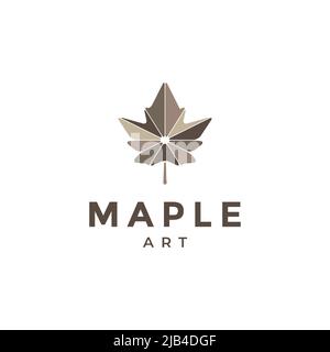 dry maple abstract logo design vector graphic symbol icon illustration creative idea Stock Vector