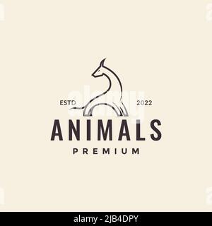 legend animal dinosaur simple hipster logo design vector graphic symbol icon illustration creative idea Stock Vector