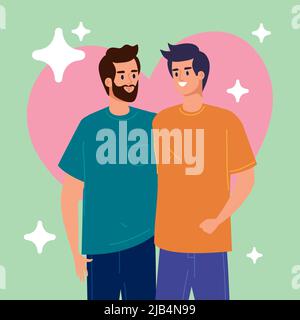 lovers gays couple hugging characters Stock Vector Image & Art - Alamy