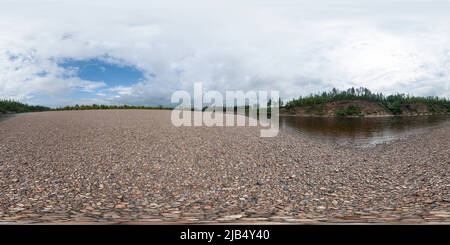 360 degree panoramic view of Vitim river bank #9