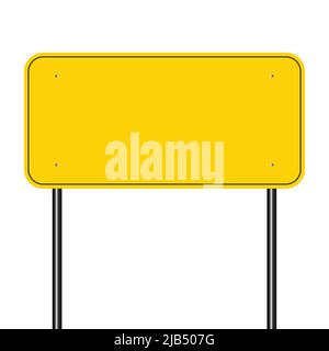 sign road yellow,Sign yellow on white background.vector illustration Stock Vector