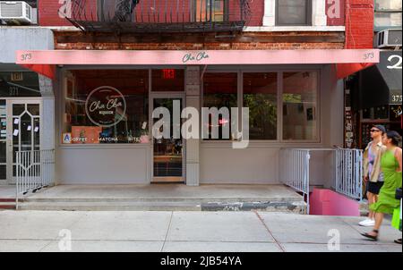 Cha Cha Matcha 373 Broome St New York NYC storefront photo of