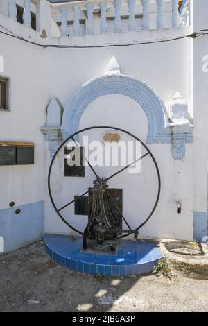 old wheel of a well in Luz, algarve, portugal Stock Photo