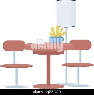 Cafeteria meal semi flat color vector object Stock Vector