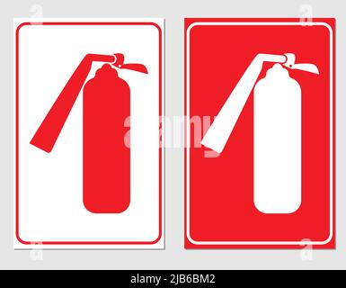 fire extinguisher.warning Signs,Vector illustration Stock Vector