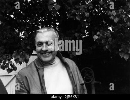 Portrait de Jacques Tati en 1968. ©Michele Brabo/Opale.photo Stock Photo