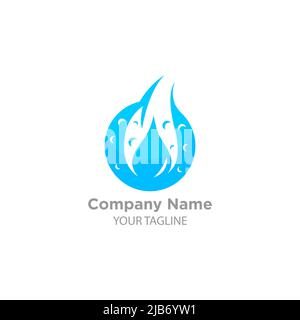 illustration vector graphic of drop water logo and icon good for liquid , plumbing, oil, water icon.EPS 10 Stock Vector
