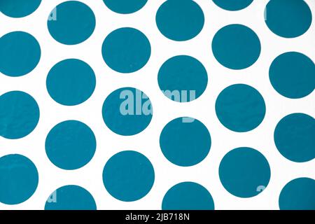 White background with blue circles. Stock Photo