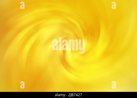 Bright yellow spiral vortex soft blurred abstract gradient background Stock Photo