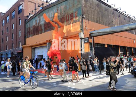 The Louis Vuitton and Nike “Air Force 1” by Virgil Abloh exhibition on  display at the Greenpoint Terminal Warehouse in Brooklyn on May 21, 2022 in  New Stock Photo - Alamy