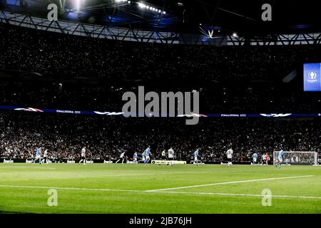 General View Wembley Stadium during the Uefa Champions League match between Italy 0-3 Argentina at Wembley Stadium on June 1, 2022 in London, England. Credit: Maurizio Borsari/AFLO/Alamy Live News Stock Photo