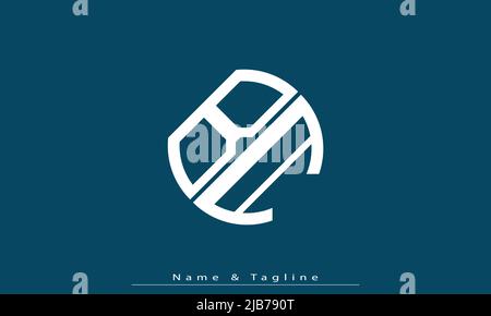Alphabet letters Initials Monogram logo BA, AB Stock Vector