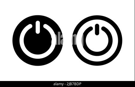 On and Off Toggle Switch Buttons, user Interface, vector icon Illustration. Stock Vector