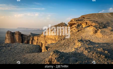 Edge of the World, a natural landmark and popular tourist destination near Riyadh -Saudi Arabia. Stock Photo