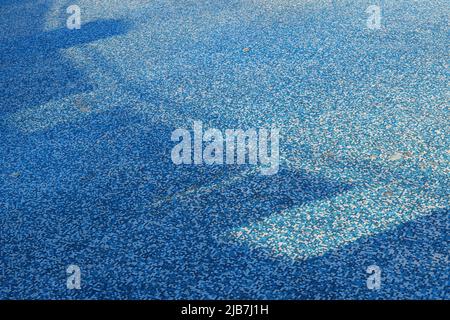 Blue ceramic mosaic background. Tile texture background of swimming pool tiles Stock Photo