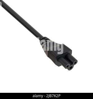 female connector C5 from the IEC series, on a white background Stock Photo