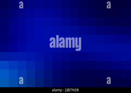 Gradient background from dark blue squares. Geometric blue halftone texture for presentation, magazines, fliers, annual reports, posters and business Stock Vector