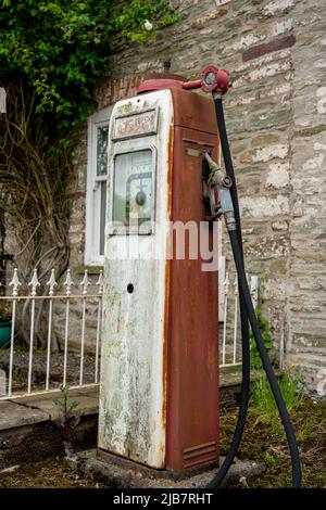 classic vintage imperial petrol gasoline pump Stock Photo