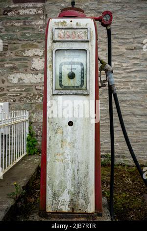 classic vintage imperial petrol gasoline pump Stock Photo