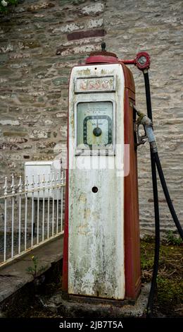 classic vintage imperial petrol gasoline pump Stock Photo