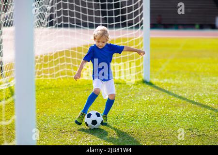 A school boy Goal keeper Stock Photo - Alamy