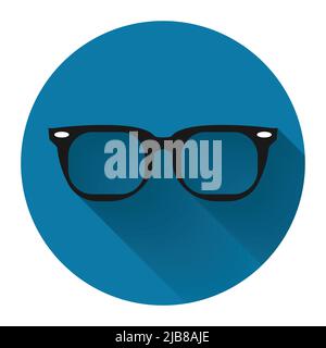 Sunglasses black Icon on red background,Simple design style.vector illustration Stock Vector