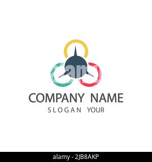 Abstract logo company.Corporate design element.vector illustrator Stock Vector