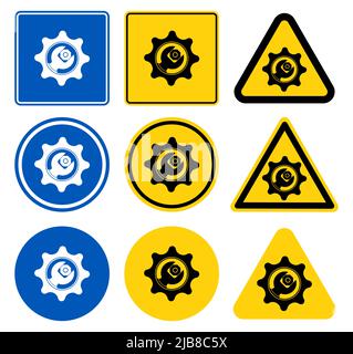 Symbol service tool icon on white background Stock Vector