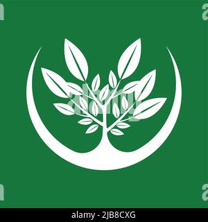 tree logo wood icon silhouette.vector illustration. Stock Vector