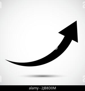 black arrow icon Symbol on White Background Stock Vector