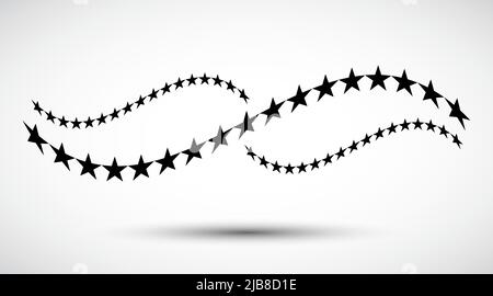 Star in circle icon Symbol on White Background Stock Vector
