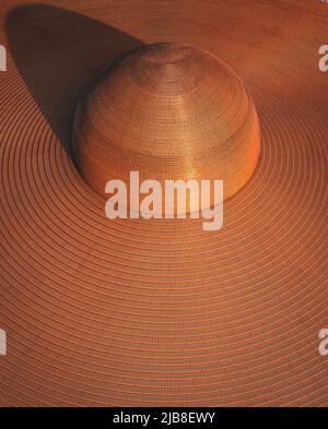 Aerial view of Wat Phra Dhammakaya temple in Pathum Thani Province north of Bangkok, Thailand. Stock Photo