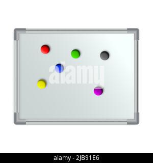 Magnetic board for drawing with a marker, vector illustration. Stock Vector