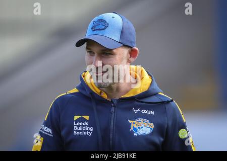 Warrington, UK. 03rd June, 2022. Rohan Smith Head Coach of Leeds Rhinos during the game in Warrington, United Kingdom on 6/3/2022. (Photo by James Heaton/News Images/Sipa USA) Credit: Sipa USA/Alamy Live News Stock Photo