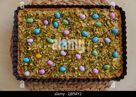 Mazurek Easter Polish cake Stock Photo