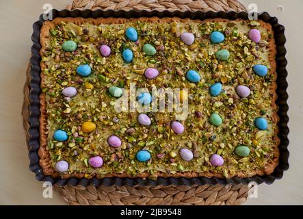 Mazurek Easter Polish cake Stock Photo