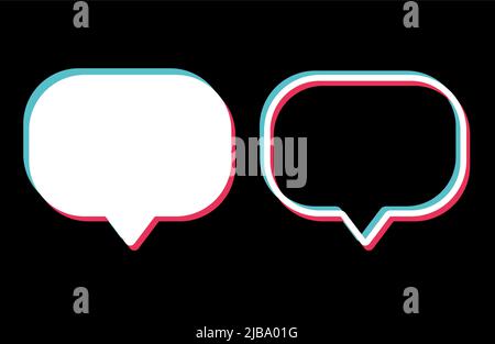 Speech bubble symbol isolated on background. Chat communication sign. Message icon logo ai object. EPS Drawing collection of user interface buttons Stock Vector