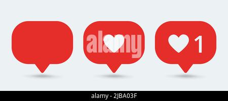 Notification counter button. Social networks a set of colorful notification counter templates. Web design. User interface element. Vector illustration Stock Vector