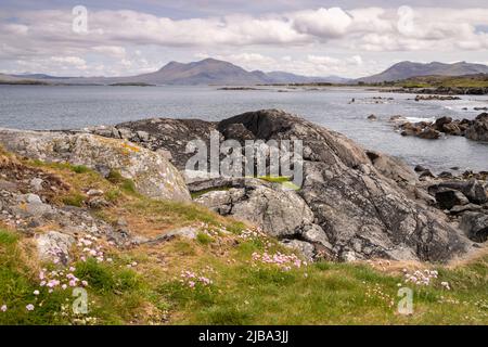 Renvyle beach on the Connemara coast, County Galway, Ireland Stock Photo