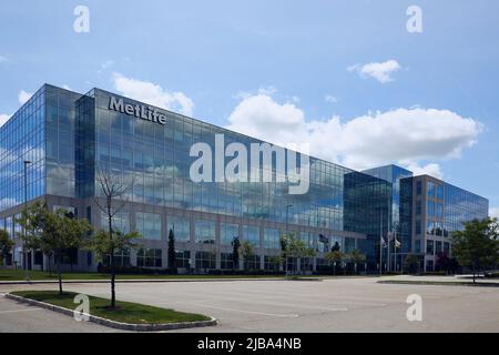 Whippany, NJ, USA. May 30, 2022:Corporate Headquarters MetLife in New Jersey. Corporate building. MetLife is the largest life insurer in terms of life Stock Photo