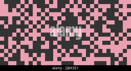 Background with pixels, abstract digital banner. Background with squares, digital pattern. Vector seamless cover Stock Vector