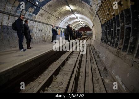 Aldwych tubę station Stock Photo