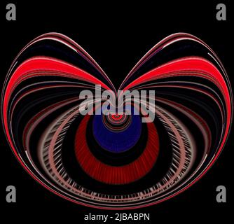 Abstract and contemporary digital art design Stock Photo