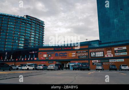 Batumi. Georgia - March 19, 2021: Metro City shopping center with many stores in Batumi Stock Photo
