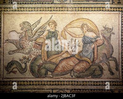 GAZIANTEP - TURKEY / June 07. 2014-: Zeugma Museum is the world's number one mosaic museum Stock Photo